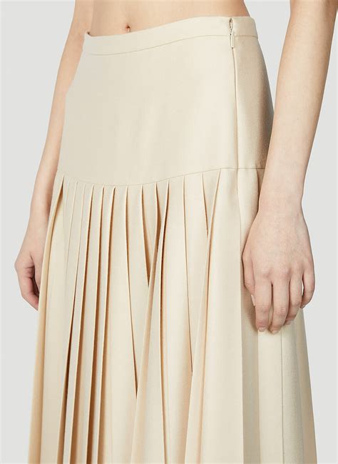 gucci pleated skirt|gucci oxford midi skirt.